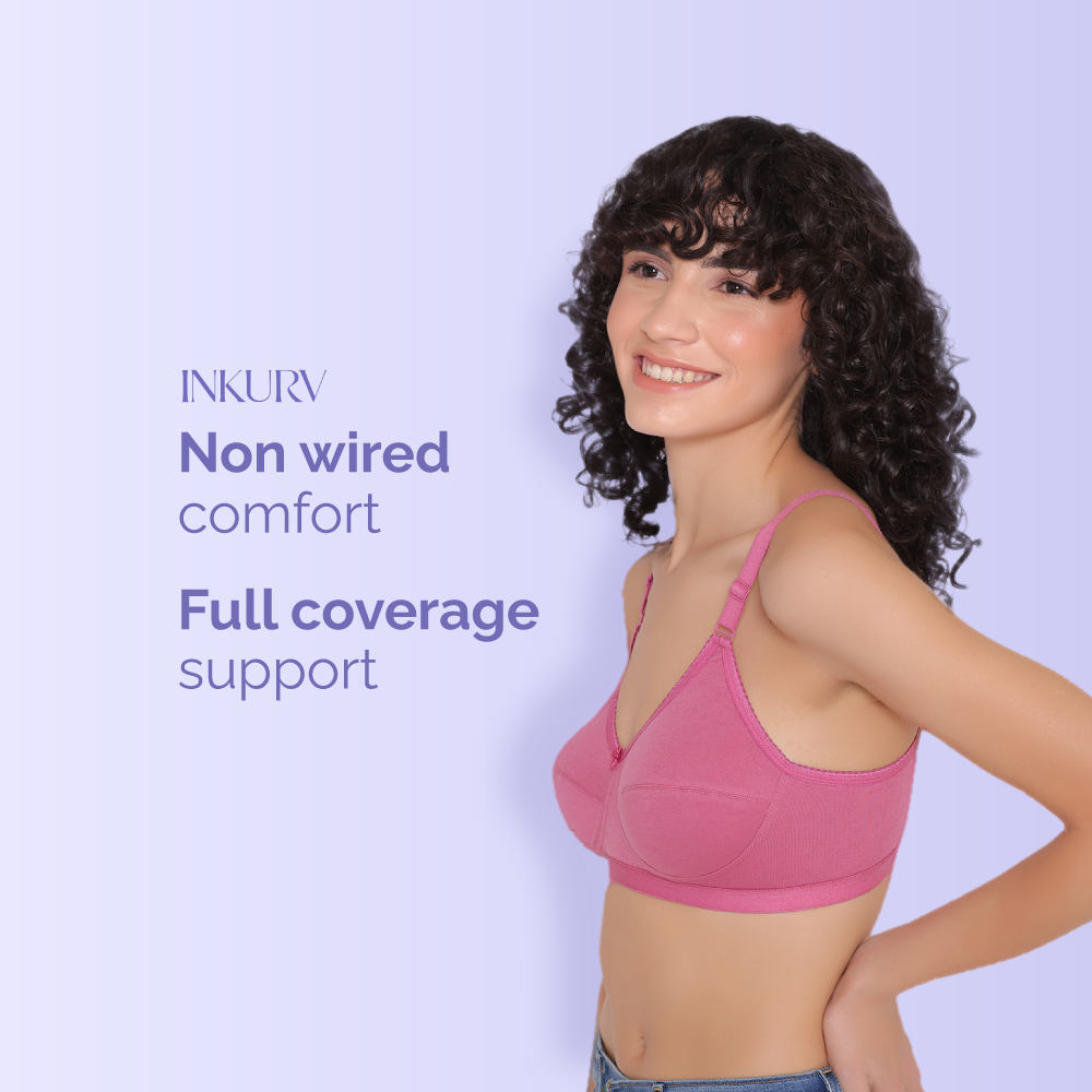 Buy Inkurv Women's Full Coverage bra for All-Day Comfort Bra Online – INKURV