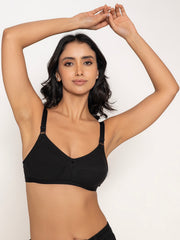 Zyra Cotton Bra Essentials - Black
