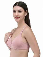 Coolpad T-Shirt Bra Soft Padded - Light Pink