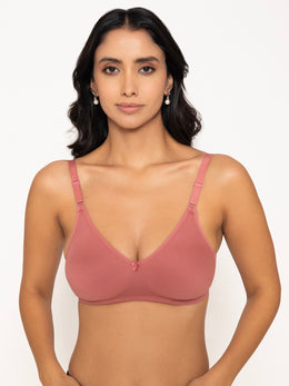 Frida Everyday Basic Regular Bra - Dark Rose
