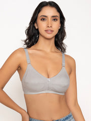 Zyra Cotton Bra Essentials - Grey