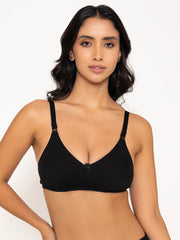 Delphia Everyday Basic Regular Bra - Black