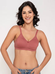 Layla Everyday Basic Regular Bra - Dark Rose