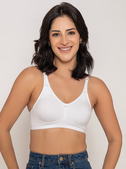 Luna Everyday Basic Regular Bra - White