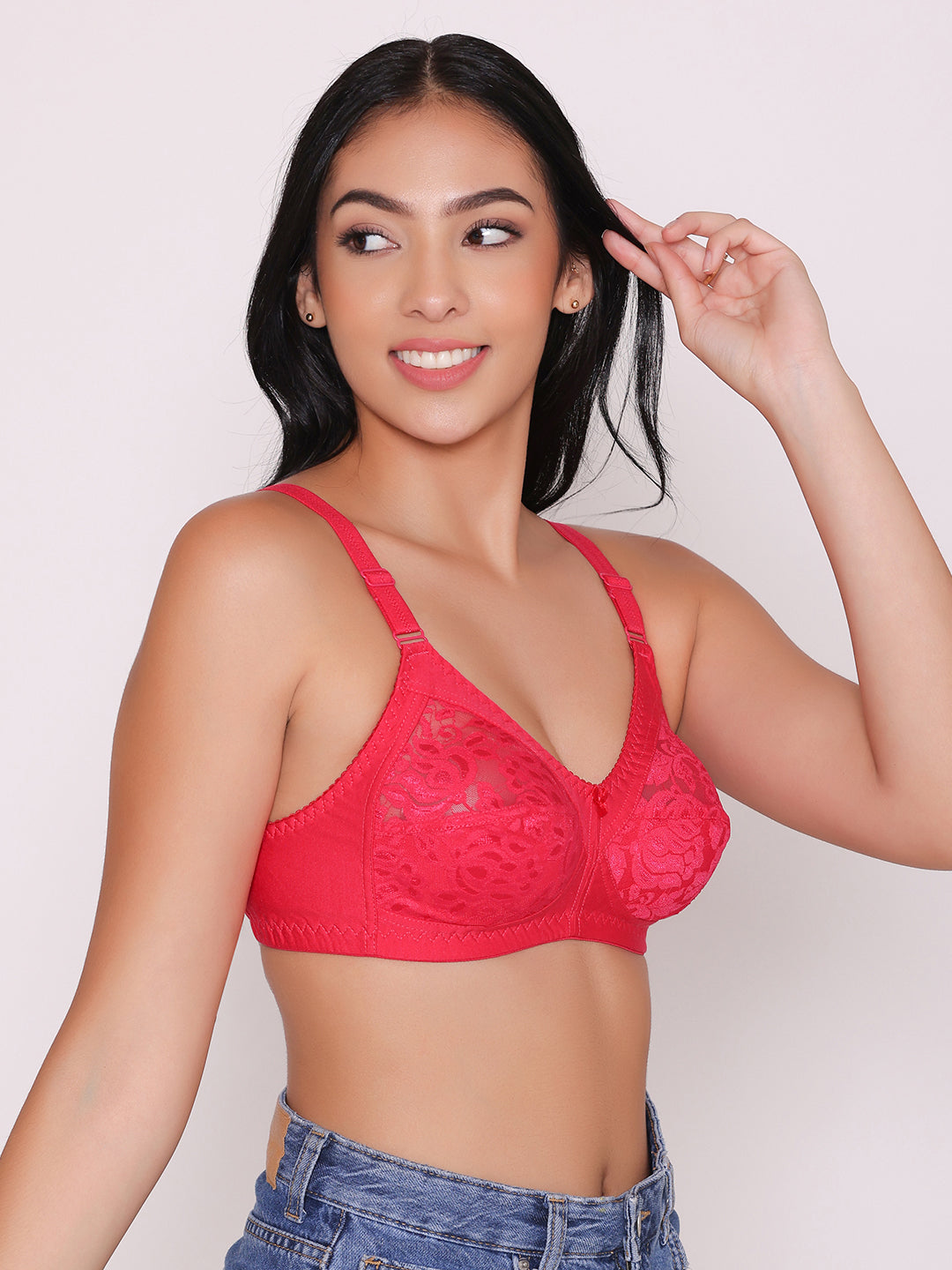 Women's Non Padded Full Coverage Net Bra (Pack of 2)-Thea INKURV | 20% Off on Our Exclusive Range of Bra,Shapewear & Sports Bra