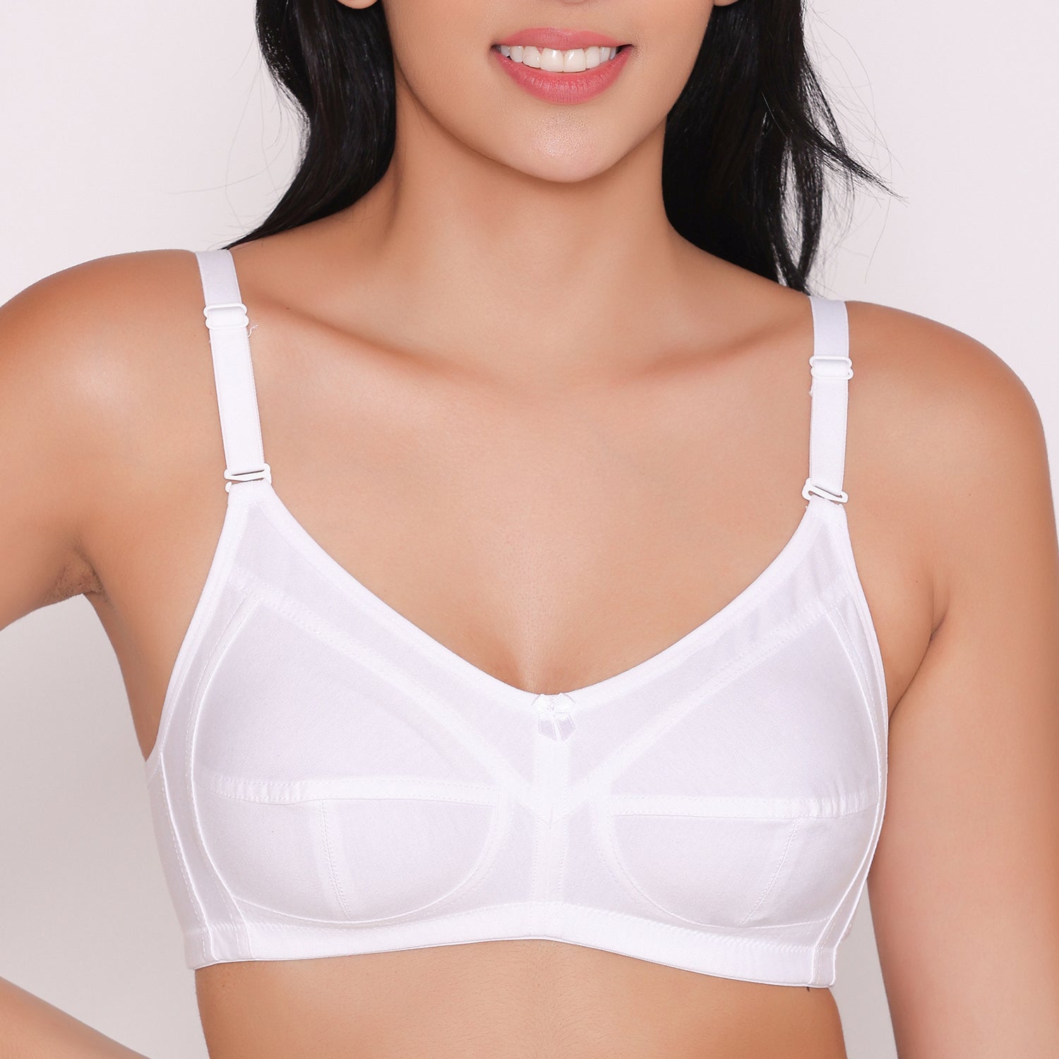 Women's Non Padded Non Wired Full Coverage Bra with No Spillage-ELSA INKURV