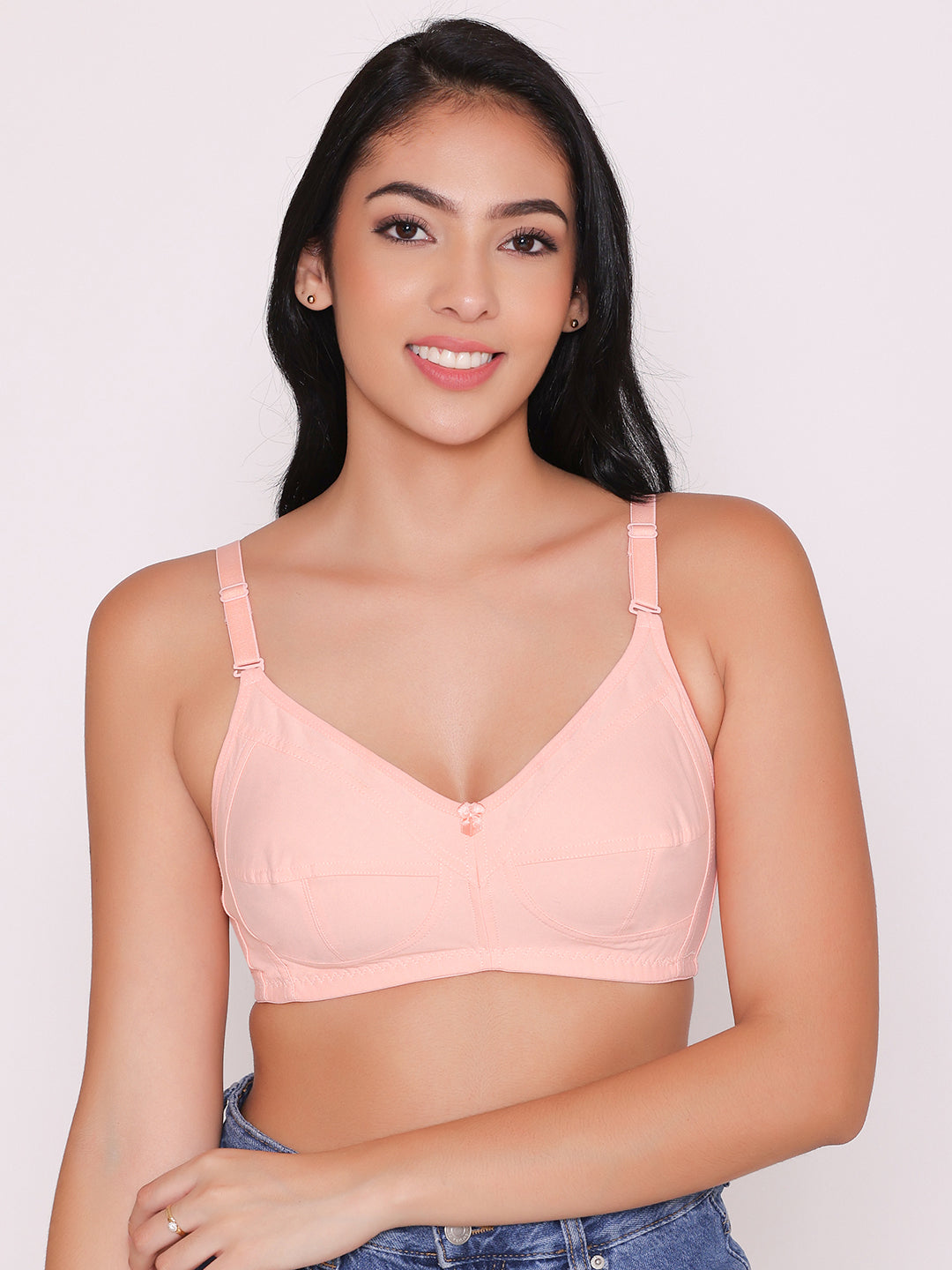 Women's Non Padded Non Wired Full Coverage Bra with No Spillage (Pack of 3)-ELSA INKURV