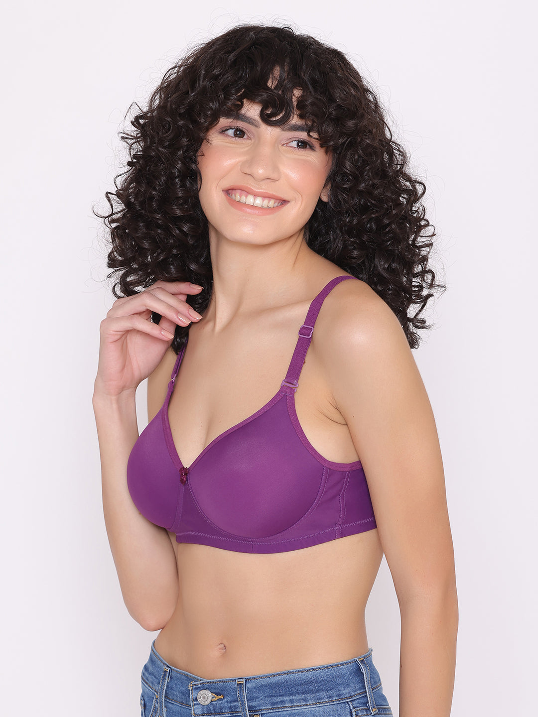 Women's Padded and Non Wired Full Coverage T-Shirt Bra (Pack of 2)-LILY INKURV | 20% Off on Our Exclusive Range of Bra,Shapewear & Sports Bra