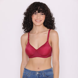 Lily T-Shirt Bra Padded - Maroon
