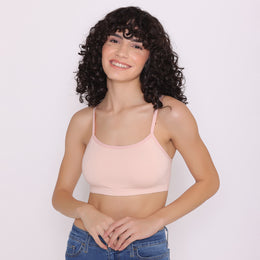 Lisa Beginner Seamless Bra - Peach