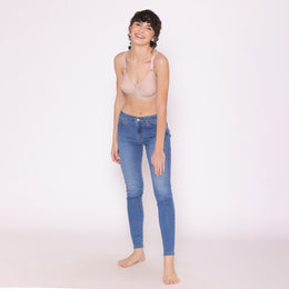 Bella Full Coverage Cotton Bra - Light Peach