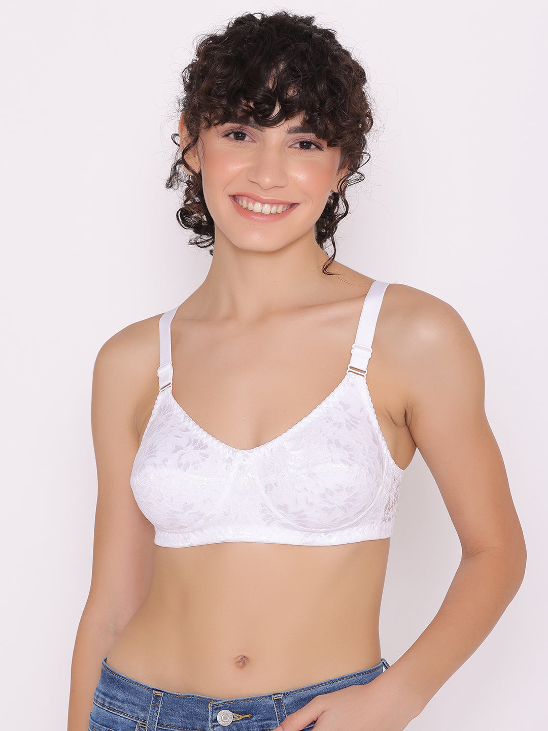 Women's Non Padded Full Coverage Full Net Bra (Pack of 2)-Erin INKURV