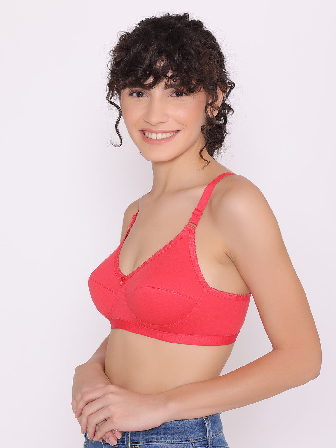 Women's Non Padded Full Coverage Full Net Bra (Pack of 3)-Erin INKURV
