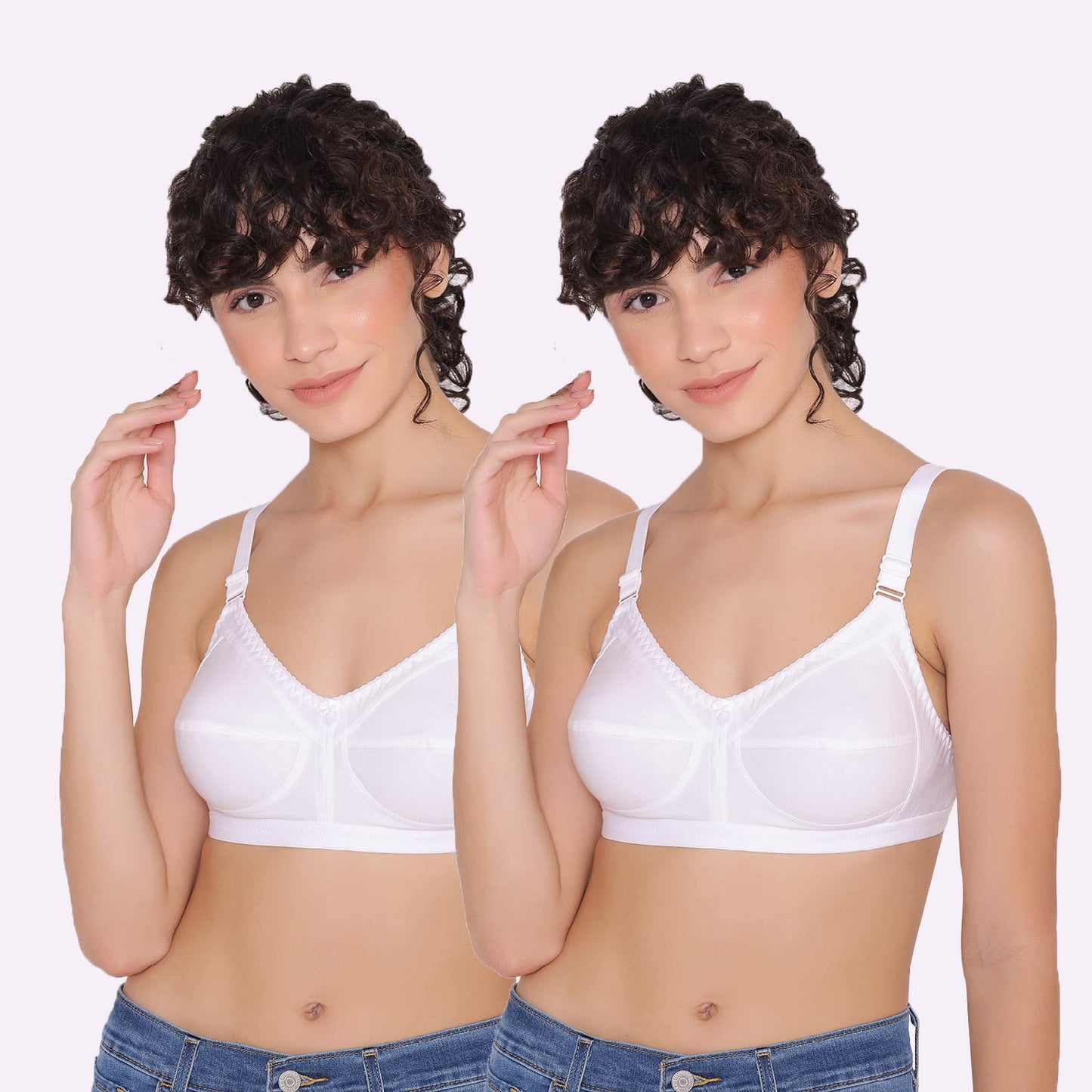 Women's full coverage cotton bra (Pack of 2) -BELLA INKURV | 20% Off on Our Exclusive Range of Bra,Shapewear & Sports Bra