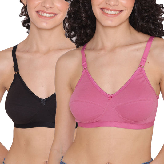 Women's Non Padded Non-Wired Regular Bra-RIO Combo of 2 INKURV | 20% Off on Our Exclusive Range of Bras and Active Wear