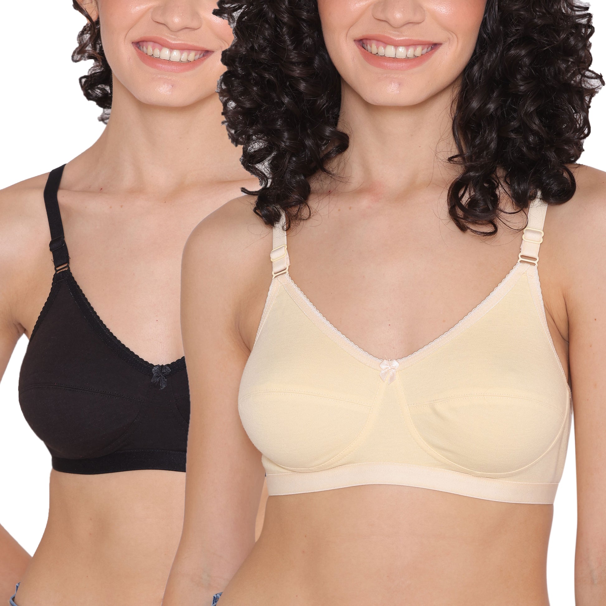 Women's Non Padded Non-Wired Regular Bra-RIO Combo of 2 INKURV | 20% Off on Our Exclusive Range of Bras and Active Wear