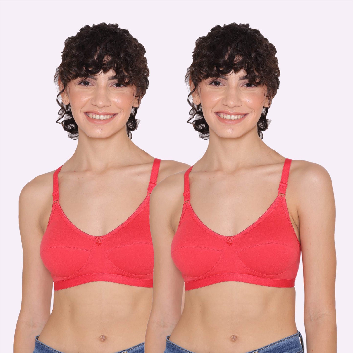 Women's Non Padded Non-Wired Regular Bra-RIO Combo of 2 INKURV | Bras and Active Wear