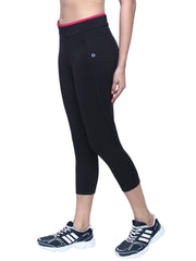 Jazz Active Wear Training Tights Capri - Solid Black