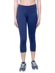 Jazz Active Wear Training Tights Capri - Melange Blue