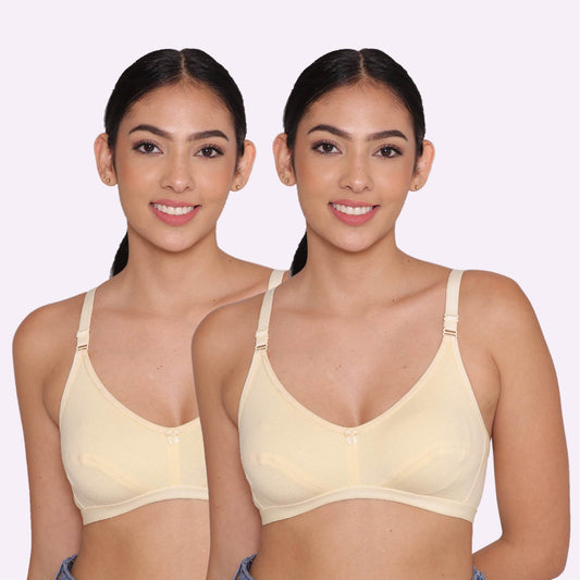 Women's Non Padded Non-Wired Regular Bra-Paris Combo of 2 INKURV | Bras and Active Wear