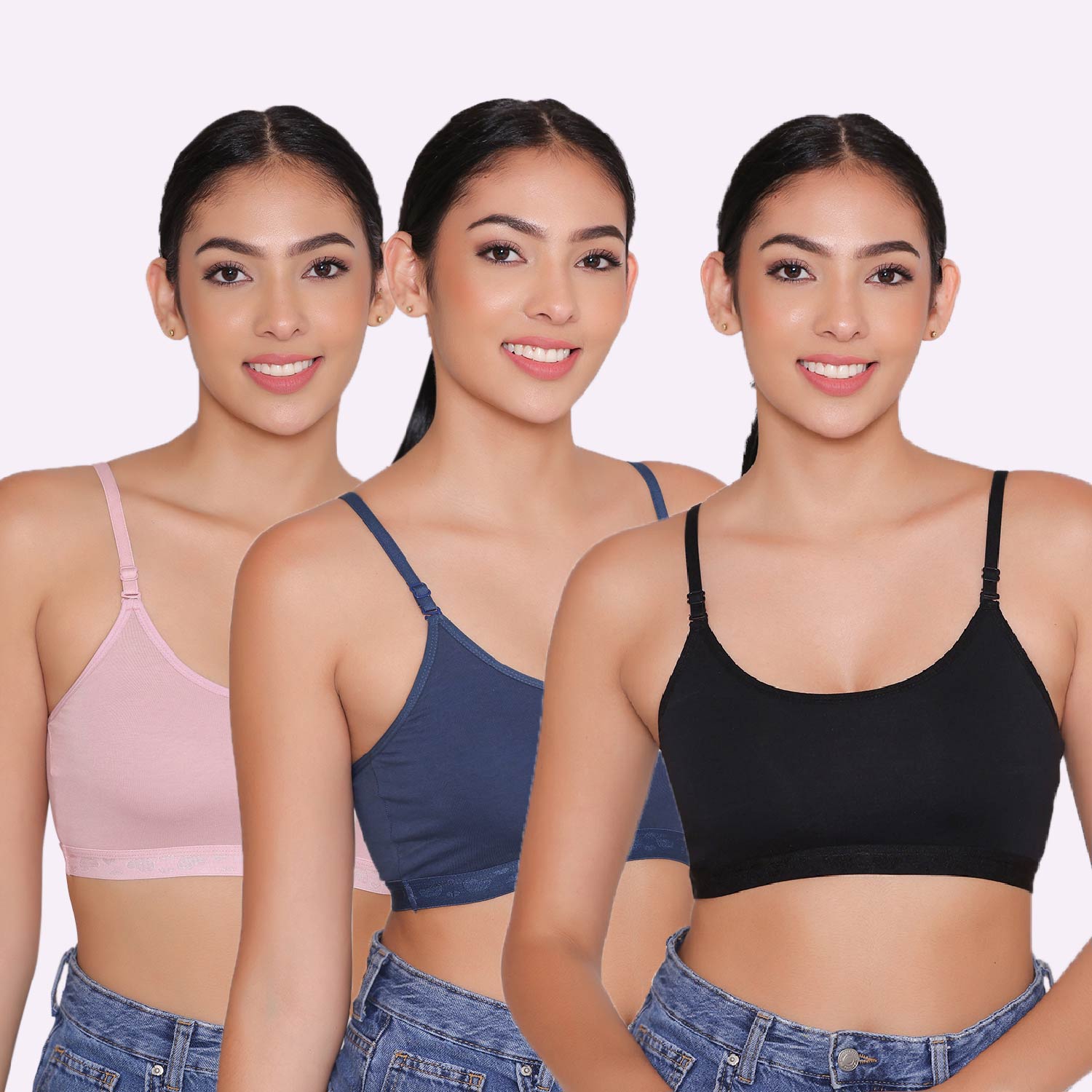 Teenagers Seamless multi-way Bra-Tango Combo of 3 INKURV | Bras and Active Wear